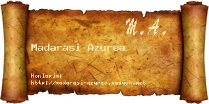 Madarasi Azurea névjegykártya